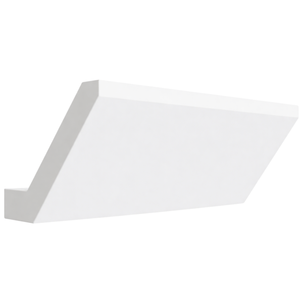 Pure White Angle Crown Moulding