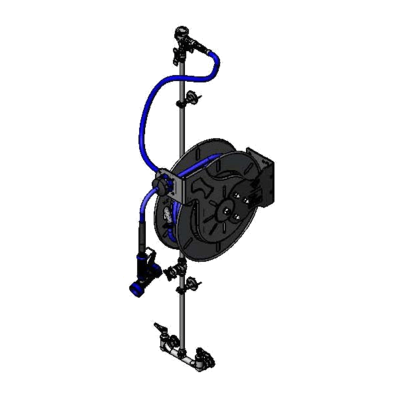 T&S Brass B-1433-CR-SC Hose Reel System Open
