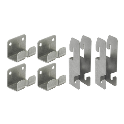 Metro SWGB1 Smartwall G3 Bracket Kit to Connect A Wire Grid Directly to The Wall TrackStainless