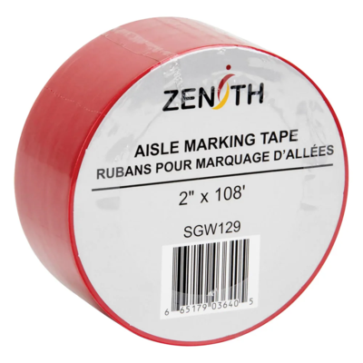 Aisle Marking Tape - 2" x 108' - Red