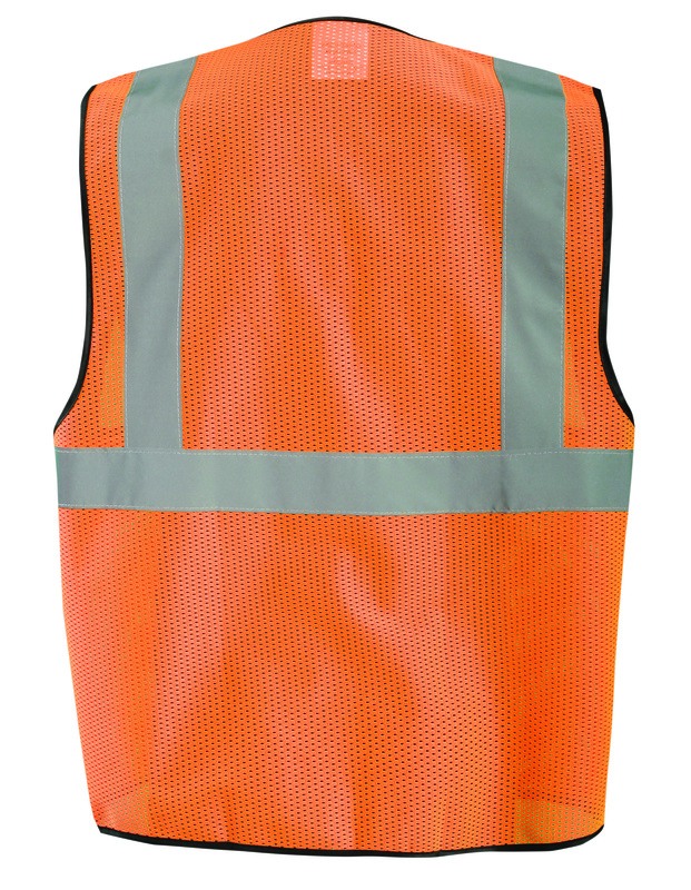 OccuNomix Engineered Tough Safety Gear High Visibility Value Mesh Standard Zipper Safety Vest