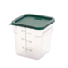 FSE 373-FC4C Food Container 4 Qt. Square Clear NSF