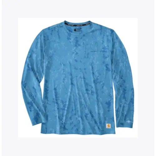 CARHARTT 107500 - Men's Force Sun Defender™ Relaxed Print LS T-Shirt -  Tranquil Blue Terrain Camo