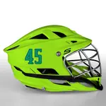 2 Color Custom Font Die Cut Number Decals - Lacrosse
