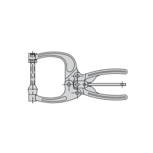 Carr Lane CL-452-PL Forged Toggle Pliers (700lbs) 3" Jaw, Flat Cushion Spindle