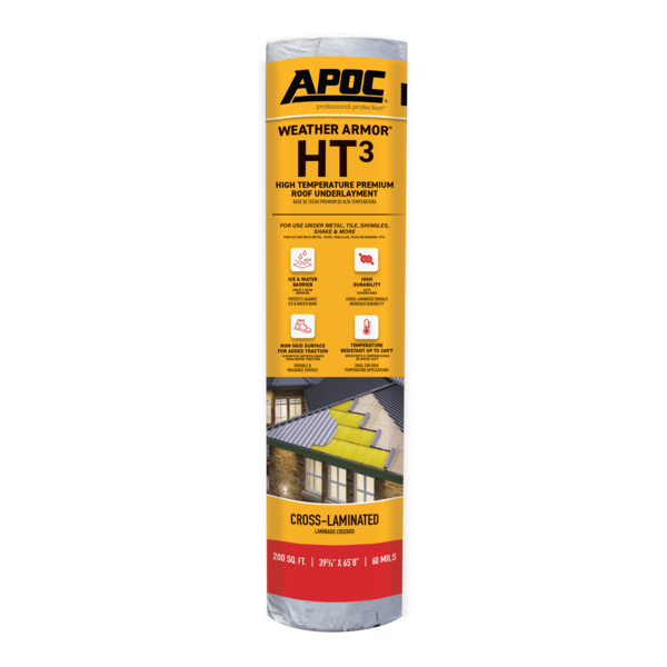 WEATHER-ARMOR® HT³ HIGH TEMP PREMIUM ROOF UNDERLAYMENT