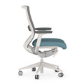 Propel Office Chair - White Frame with Blue Seat