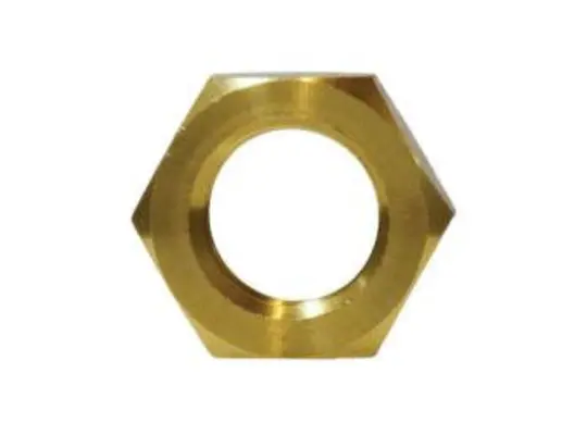 Hex Locknut, 1/4-in NPSL, Brass