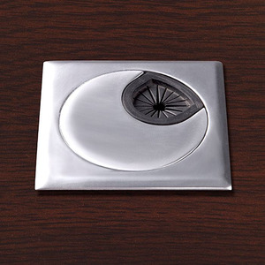 SQUARE GROMMET - SILVER METAL