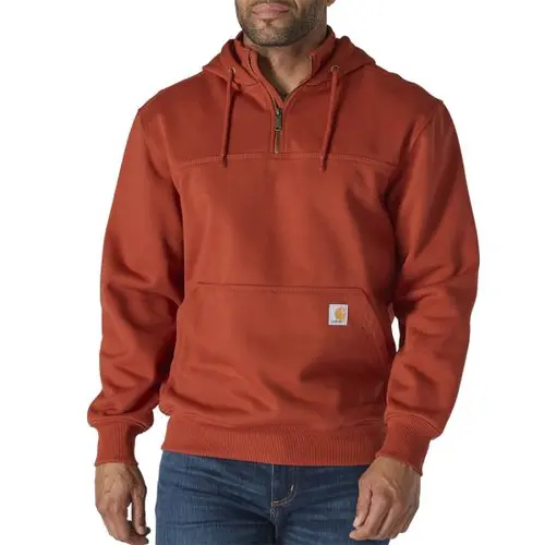 CARHARTT 100617 - Loose Fit Heavyweight Quarter Zip Hoodie - Spice Red