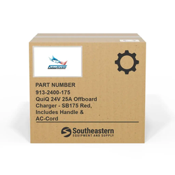 QuiQ 24V 25A Offboard Charger - SB175 Red, Includes Handle & AC-Cord