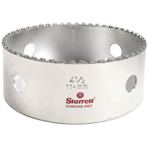 STARRETT KD0412-N 4-1/2'' (114mm) Diamond Grit Hole Saw