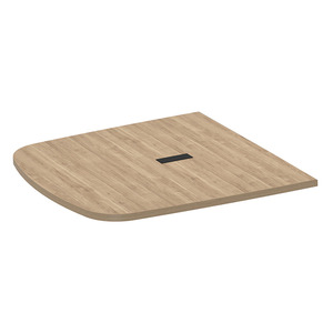 PL636THALF- 47"x47.5" ARENA 1/2 TABLE TOP W/GROMMET- Aspen