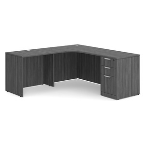 CLALD1003 Left 71"x71" Classic L-Shape Desk- Coastal Gray