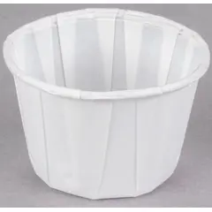 2 OZ PAPER PORTION SOUFFLE CUP, PLEATED 5000/CS