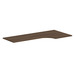 PLT723624R 72" CORNER EXTENSION WORK SURFACE TOP: RIGHT- MODERN WALNUT