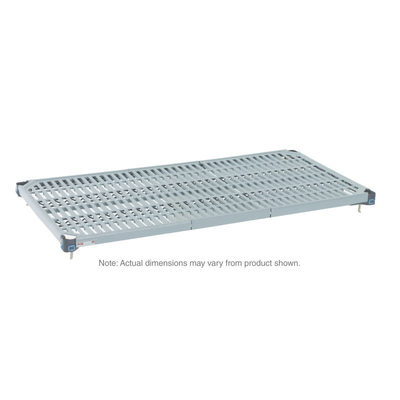 MetroMax Q MQ2448G Plastic Industrial Shelf with Grid Mat, 24" x 48"