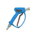 MTM Hydro SGS28 Blue Spray Gun, 4000 PSI, 12 GPM, Live Swivel, SS PRIMA Fittings Installed