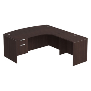 CLALD2009 Right Radius L-Shape Typical 71" X 78" Desk- Espresso