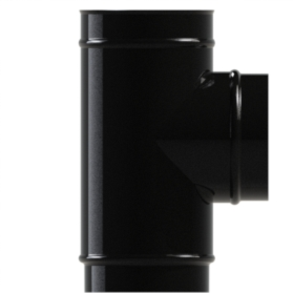 100mm VT 90 Degree Tee Gloss Black