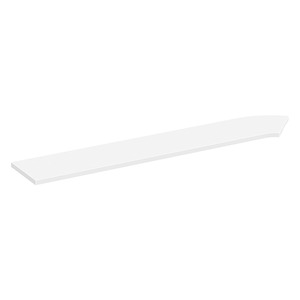 PBTC66L 66" CORNER TRANSACTION TOP LEFT - White