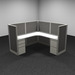 WEBBTYP30 - 53"H, Corner Top, Single, 6' x 6' Webb Typical - power