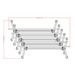 PTLF-60 60" FLIP TOP BASE - White