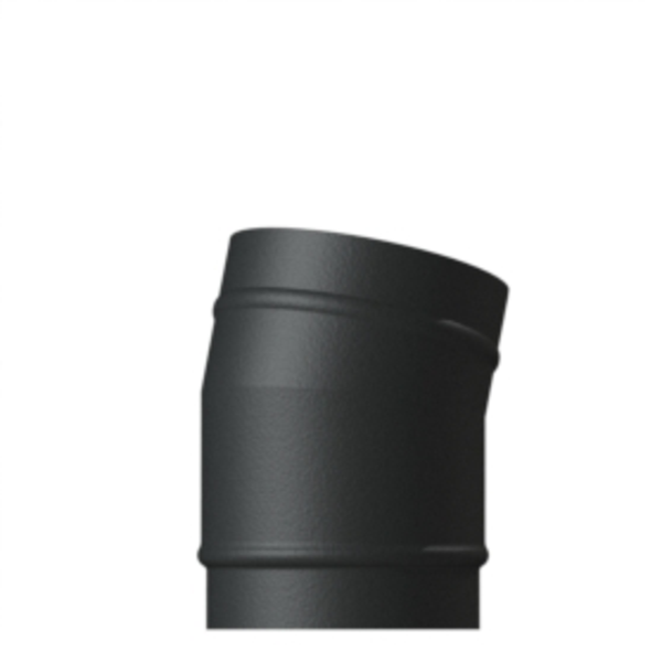 150mm VE 15 Degree Elbow Matt Black