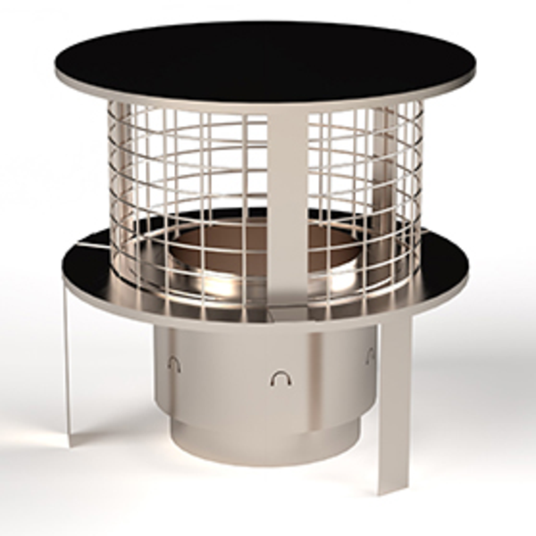 125mm Clay Pot Hanger S/S Snap Fit - c/w Bird Guard