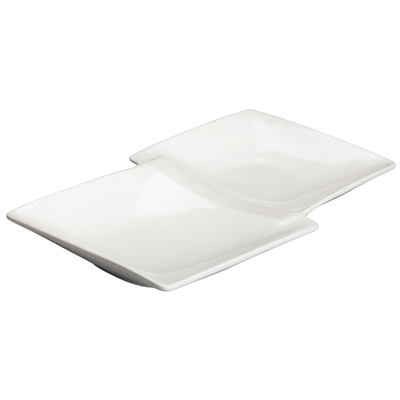 Winco WDP017-109 13-7/8" X 8" Duo Plate