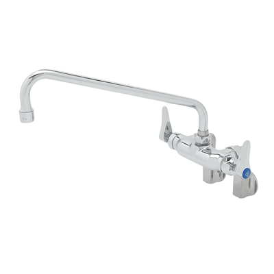 T&S Brass B-0236-CR-EK Double Pantry Faucet Splash/Wall Mount