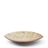 Hazara Leaf Plate White 6" x 4.25"