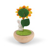 Figurine Sunflower & Rabbit