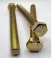 M16 - 2 X 160MM ISO 4017 FT HEX HEAD CAP SCREW 10.9 ZINC YELLOW