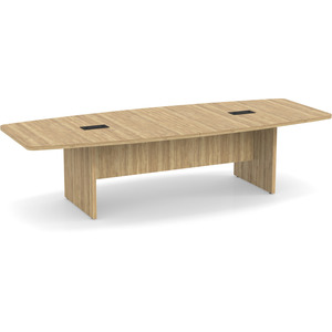CLABS4237N - 10 ft. Classic Boat Shape Conference Table with Panel Base