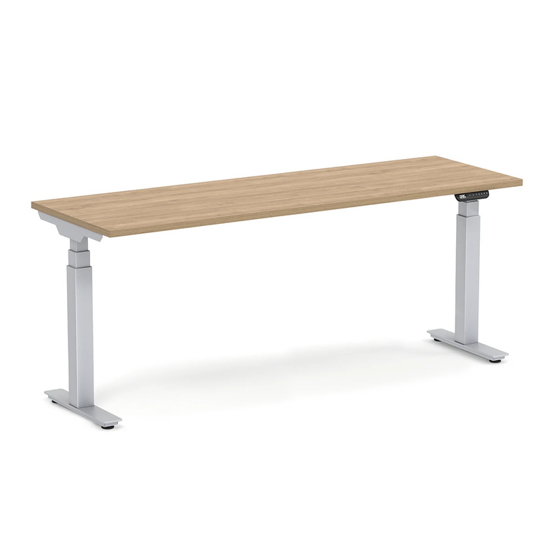 Enhance Electric Height-Adjustable Desk 24" X 72" - Aspen with Silver Base