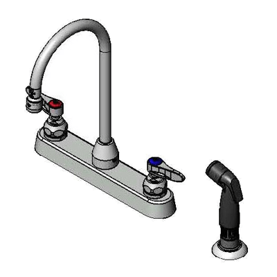 T&S Brass B-1172-07-133X Faucet Workboard 8" C/C