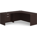 Classic L-Shape Workstation 71" x 71" with Left Hand Return and Box/File Pedestal - Espresso