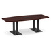 PALBS4236N BLACK- 8 ft. Classic Boat Shape Conference Table with Black Palmer Base