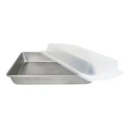 1117RCLD-ST Rectangle Cake Pan with Lid - USA Pan