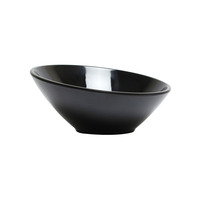 Thunder Group CR805BK 16 oz 81/8" Diameter x 21/4" Low Side Height (41/8" High Side Height) Cascade Bowl