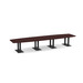 PALBS4192N - 16 ft. Classic Boat Shape Conference Table with Black Palmer Base