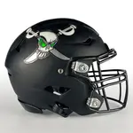 Matte Chrome Football Helmet Decals