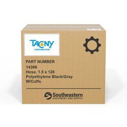 Tacony - 14366 - Hose, 1.5 x 120 Polyethylene Black/Gray W/Cuffs
