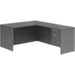 CLALD2033- Classic L-Shape Desk 60" W x 72" D with 42" Return and Box/File Pedestal- Newport Gray