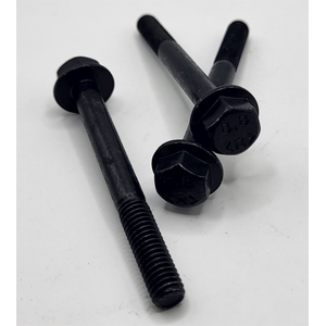 M6 - 1 X 55MM DIN 6921 HEX FLANGE SCREW 8.8 ZINC TRIVALENT BLACK W/SEALER