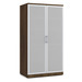 PL151 TWO DOOR 65"H STORAGE CABINET- Modern Walnut