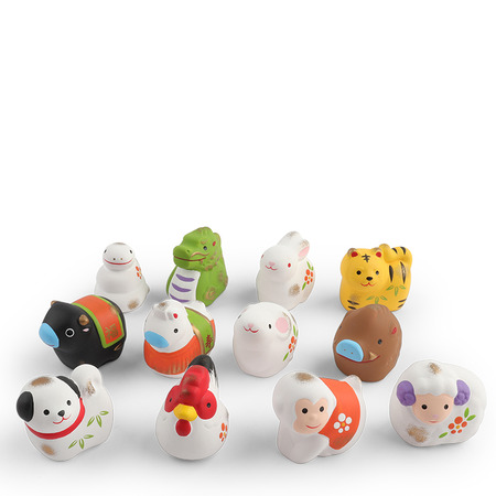 Zodiac Figurine Set/24 Assorted