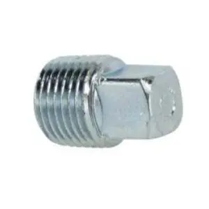 Square Head Plug, 1 in MPT, Steel