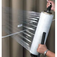 12" X 1500' 90 GAUGE CLEAR STRETCH FILM, 4/CS   C12901500